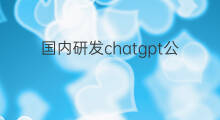国内研发chatgpt公司(国内研发chatgpt的公司)