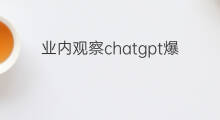 业内观察chatgpt爆火带来哪些机会 ChatGPT爆火带来哪些机会