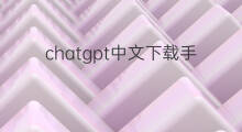 chatgpt中文下载手机版(chatgpt中文手机版哪里下载)