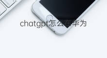 chatgpt怎么在华为手机上使用(华为手机下载chatgpt中文版)