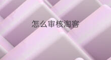 怎么审核淘客 淘客贷审核多久