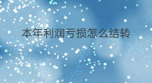 本年利润亏损怎么结转 本年利润结转方法