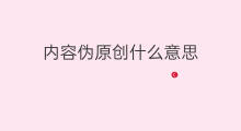 内容伪原创什么意思 伪原创内容什么意思