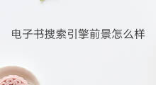 电子书搜索引擎前景怎么样 电子书搜索引擎前景如何