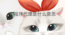 小程序代理是什么意思 代理小程序是什么
