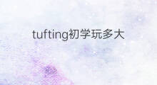 tufting初学玩多大尺寸 tufting玩多久