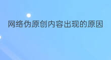网络伪原创内容出现的原因 伪原创内容好吗