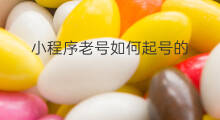 小程序老号如何起号的 小程序号如何起号
