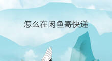 怎么在闲鱼寄快递 闲鱼卖怎么寄