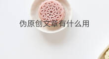 伪原创文章有什么用 文章伪原创怎么用