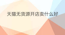 天猫无货源开店卖什么好 天猫无货源如何开店赚钱