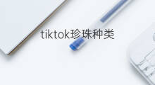 tiktok珍珠种类 tiktok包包种类